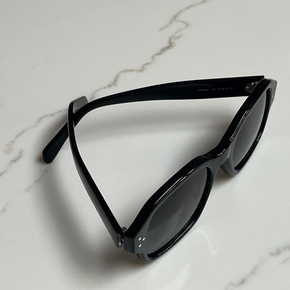Celine CL40266U HD Three Dot Square Women's Sunglasses Black Frame MSRP $480 - Picture 3 of 9